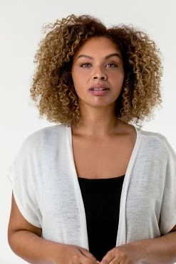 Roman White Curve Cap Sleeve Longline Cardigan 12 Roman White Curve Cap Sleeve Longline Cardigan -Roman Sales Shop unnamed file 12230