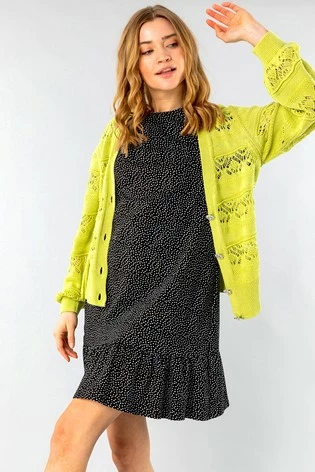 Roman Green Jewel Button Knit Stitch Cardigan 7 Roman Green Jewel Button Knit Stitch Cardigan - Image 5