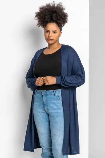 Roman Red Curve Longline Marl Cardigan 8 Roman Red Curve Longline Marl Cardigan - Image 6