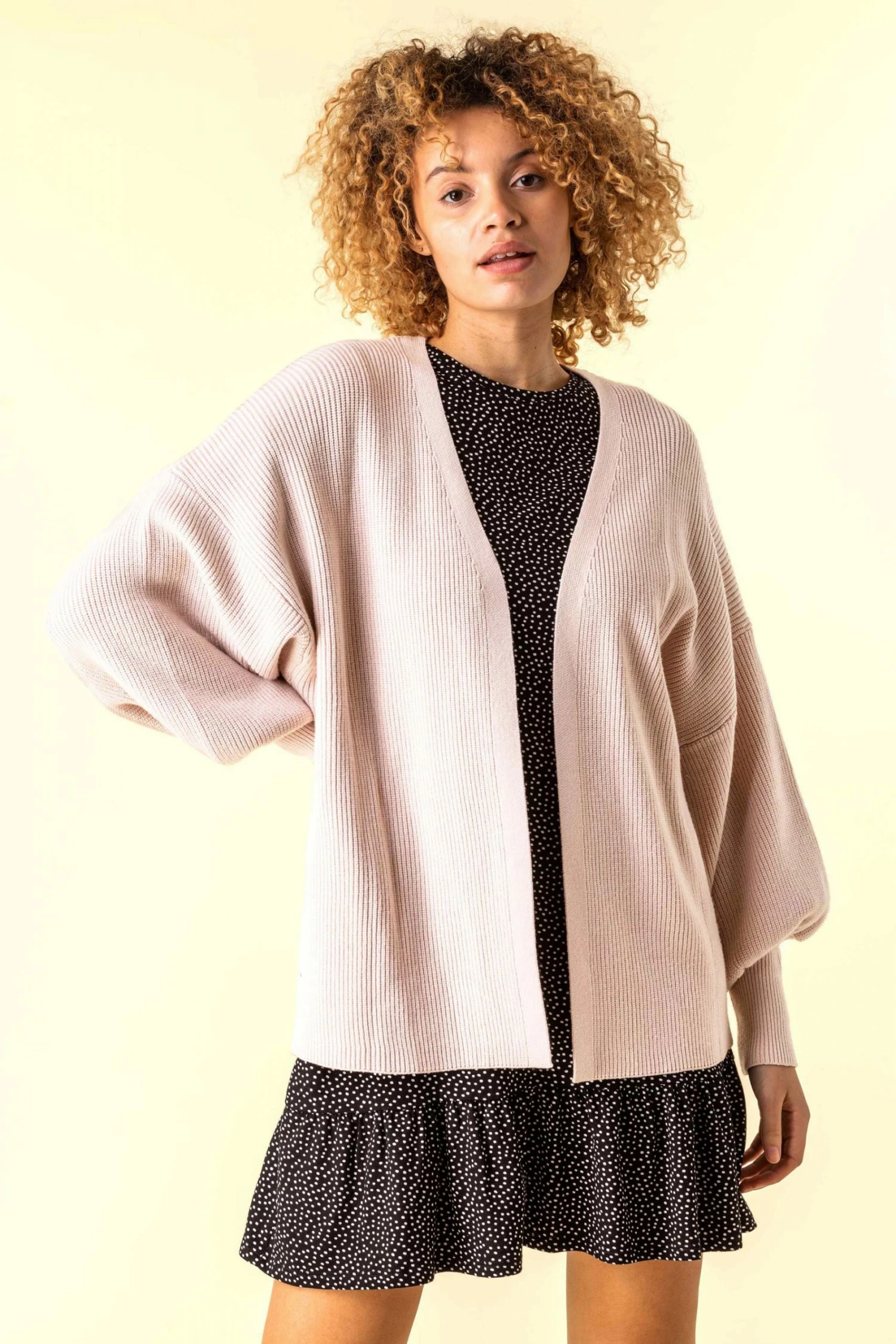 Roman Neutral Slouchy Long Sleeve Cardigan 4 Roman Neutral Slouchy Long Sleeve Cardigan - Image 2