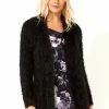 Roman Black Fluffy Long Sleeve Cardigan 1 Roman Black Fluffy Long Sleeve Cardigan -Roman Sales Shop unnamed file 12327