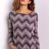 Roman Pink Zig Zag Animal Print Sweater Top -Roman Sales Shop unnamed file 12338