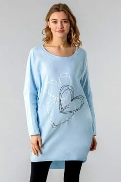 Roman White One Size Foil Heart Print Lounge Top 16 Roman White One Size Foil Heart Print Lounge Top -Roman Sales Shop unnamed file 12366