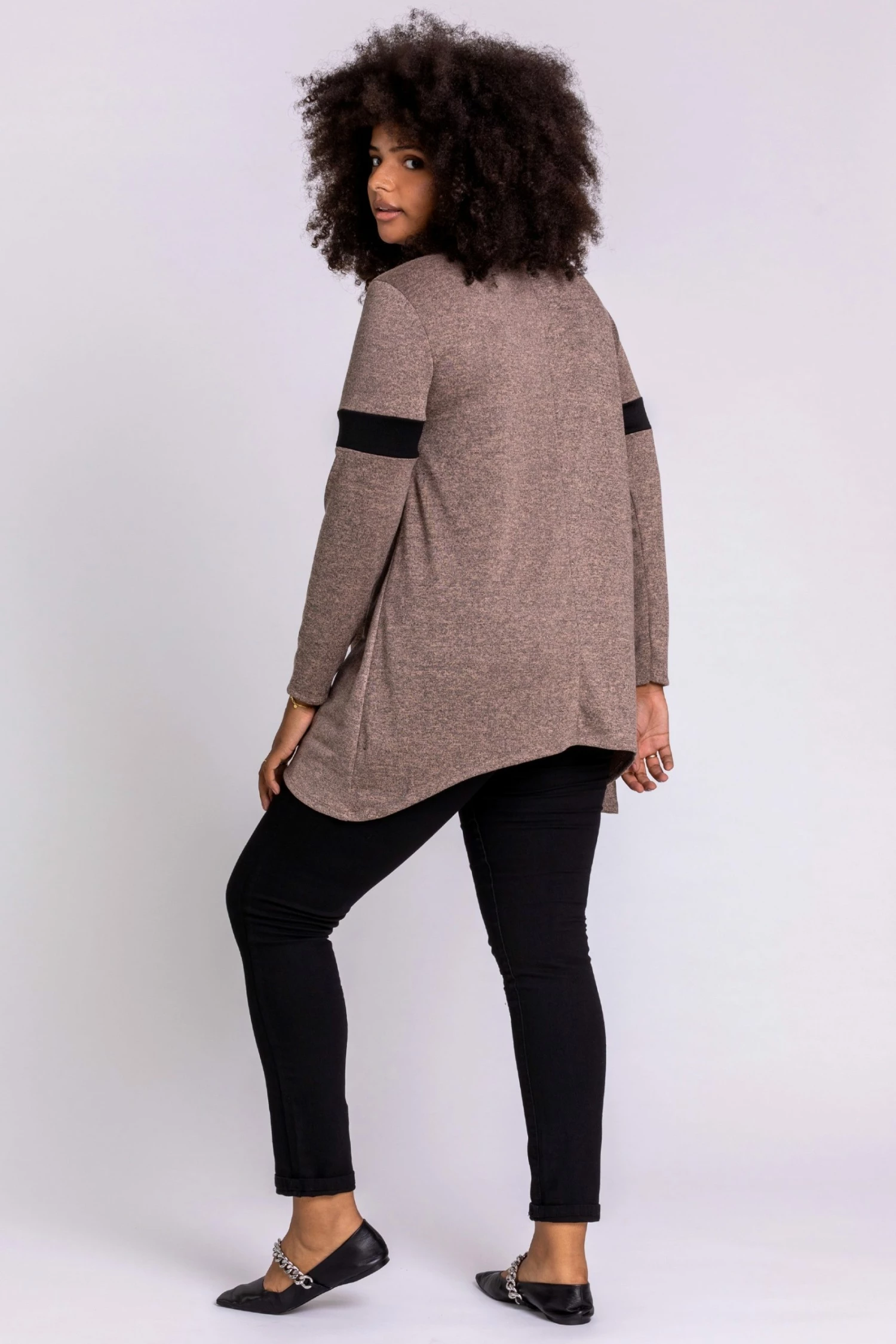 Roman Cream Curve Star Print Jersey Top 4 Roman Cream Curve Star Print Jersey Top - Image 3