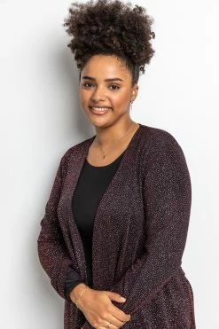 Roman Red Curve Longline Shimmer Kimono 11 Roman Red Curve Longline Shimmer Kimono -Roman Sales Shop unnamed file 12429