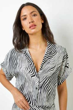 Roman Black Wave Print Belted Jumpsuit 11 Roman Black Wave Print Belted Jumpsuit -Roman Sales Shop unnamed file 12462