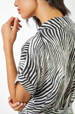 Roman Black Wave Print Belted Jumpsuit 12 Roman Black Wave Print Belted Jumpsuit -Roman Sales Shop unnamed file 12463