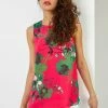 Roman Pink Tropical Print Chiffon Vest Top -Roman Sales Shop unnamed file 12504