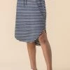 Roman Navy Jersey Stripe Print Skirt 2 Roman Navy Jersey Stripe Print Skirt -Roman Sales Shop unnamed file 12551