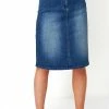 Roman Mid Blue A-Line Denim Skirt 1 Roman Mid Blue A-Line Denim Skirt -Roman Sales Shop unnamed file 12556