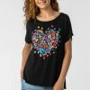 Roman Black Butterfly Heart Print T-Shirt -Roman Sales Shop unnamed file 12559