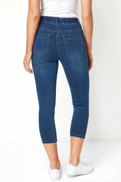 Roman Blue Blue Cropped Denim Jegging -Roman Sales Shop unnamed file 12568