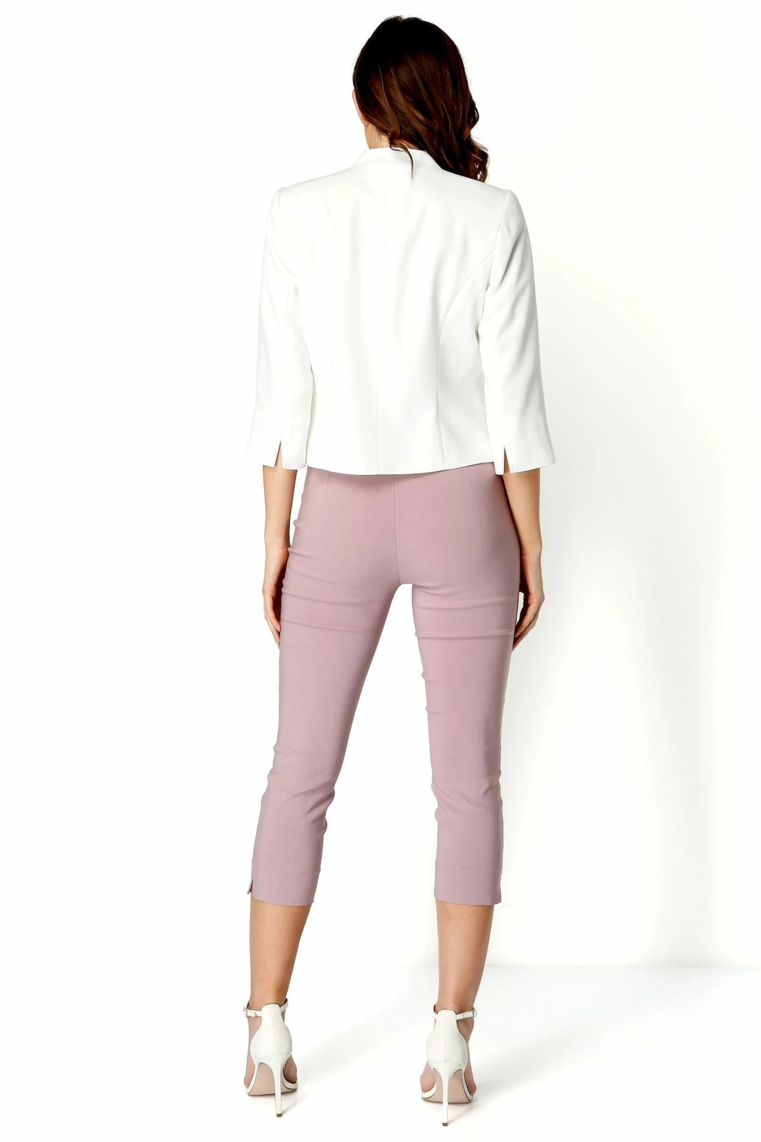 Roman Ivory 3/4 Sleeve Rochette Jacket 5 Roman Ivory 3/4 Sleeve Rochette Jacket - Image 3