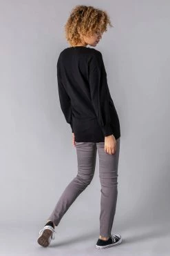Roman Black V-Neck Long Sleeve Jumper -Roman Sales Shop unnamed file 12635