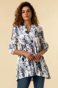 Roman Multi Floral Print Tiered Top 9 Roman Multi Floral Print Tiered Top -Roman Sales Shop unnamed file 12660