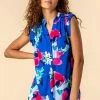 Roman Blue Floral Print Tunic Top 1 Roman Blue Floral Print Tunic Top -Roman Sales Shop unnamed file 12668