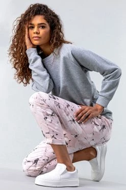 Roman Pink Floral Stretch Lounge Jogger 12 Roman Pink Floral Stretch Lounge Jogger -Roman Sales Shop unnamed file 12734