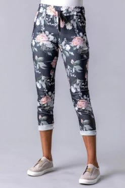 Roman Pink Floral Stretch Lounge Jogger 14 Roman Pink Floral Stretch Lounge Jogger -Roman Sales Shop unnamed file 12736