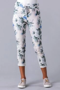 Roman Pink Floral Stretch Lounge Jogger 15 Roman Pink Floral Stretch Lounge Jogger -Roman Sales Shop unnamed file 12737