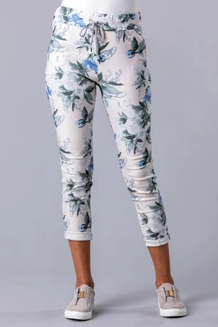 Roman Pink Floral Stretch Lounge Jogger 9 Roman Pink Floral Stretch Lounge Jogger - Image 7