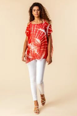 Roman Red Cold Shoulder Tie Dye Print Top 9 Roman Red Cold Shoulder Tie Dye Print Top -Roman Sales Shop unnamed file 12746
