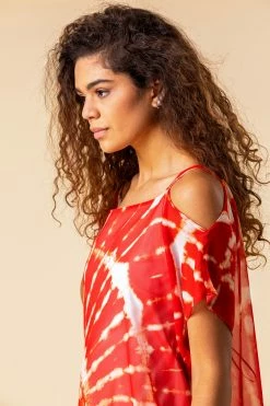 Roman Red Cold Shoulder Tie Dye Print Top 10 Roman Red Cold Shoulder Tie Dye Print Top -Roman Sales Shop unnamed file 12747