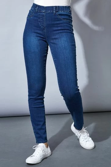 Roman Mid Blue Denim Stretch Jegging 7 Roman Mid Blue Denim Stretch Jegging - Image 5