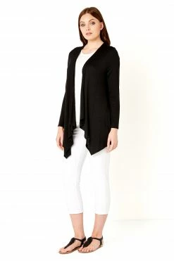 Roman Black Waterfall Front Jersey Cardigan 11 Roman Black Waterfall Front Jersey Cardigan -Roman Sales Shop unnamed file 12757