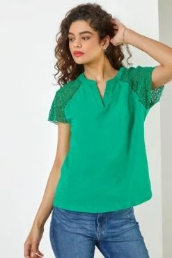Roman Green Embroidered Sleeve Jersey T-Shirt 12 Roman Green Embroidered Sleeve Jersey T-Shirt -Roman Sales Shop unnamed file 12775