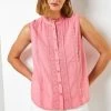 Roman Pink Crochet Trim Button Through Blouse 1 Roman Pink Crochet Trim Button Through Blouse -Roman Sales Shop unnamed file 12813
