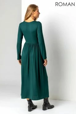 Roman Green Long Sleeve Jersey Maxi Dress 9 Roman Green Long Sleeve Jersey Maxi Dress -Roman Sales Shop unnamed file 12824