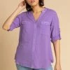 Roman Purple Plain Utility Button Through Shirt 1 Roman Purple Plain Utility Button Through Shirt -Roman Sales Shop unnamed file 12844