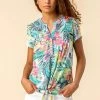 Roman Black Tie Hem Tropical Print Top 2 Roman Black Tie Hem Tropical Print Top -Roman Sales Shop unnamed file 12849