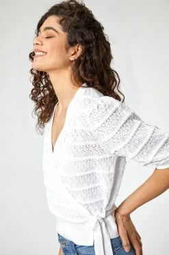 Roman Ivory Wrap Over Tie Detail Cardigan 10 Roman Ivory Wrap Over Tie Detail Cardigan -Roman Sales Shop unnamed file 12857