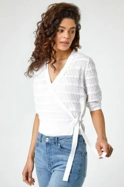 Roman Ivory Wrap Over Tie Detail Cardigan 11 Roman Ivory Wrap Over Tie Detail Cardigan -Roman Sales Shop unnamed file 12858