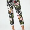 Roman Black Floral Print Roll Hem Lounge Jogger 1 Roman Black Floral Print Roll Hem Lounge Jogger -Roman Sales Shop unnamed file 12864