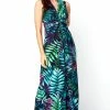 Roman Green Tropical Print Maxi Dress -Roman Sales Shop unnamed file 129