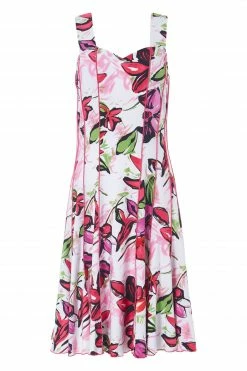 Roman Pink Floral Print Panel Fit And Flare Dress 10 Roman Pink Floral Print Panel Fit And Flare Dress -Roman Sales Shop unnamed file 12906
