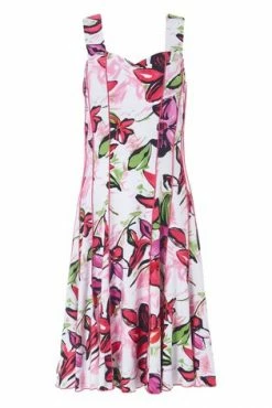 Roman Pink Floral Print Panel Fit And Flare Dress 11 Roman Pink Floral Print Panel Fit And Flare Dress -Roman Sales Shop unnamed file 12907