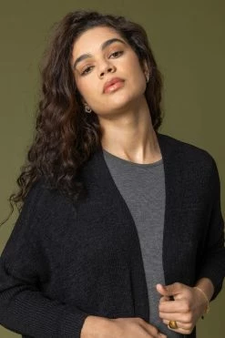 Roman Black Tape Yarn Detail Cardigan -Roman Sales Shop unnamed file 12916