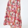 Roman Pink Petite Floral Print A-Line Skirt 2 Roman Pink Petite Floral Print A-Line Skirt -Roman Sales Shop unnamed file 12921