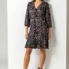 Roman Black Ditsy Floral Frilled Wrap Dress 1 Roman Black Ditsy Floral Frilled Wrap Dress -Roman Sales Shop unnamed file 12943