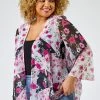 Roman Pink Curve Patchwork Floral Print Kimono 1 Roman Pink Curve Patchwork Floral Print Kimono -Roman Sales Shop unnamed file 12953