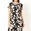 Roman Black Floral Contrast Tapework Dress -Roman Sales Shop unnamed file 1297
