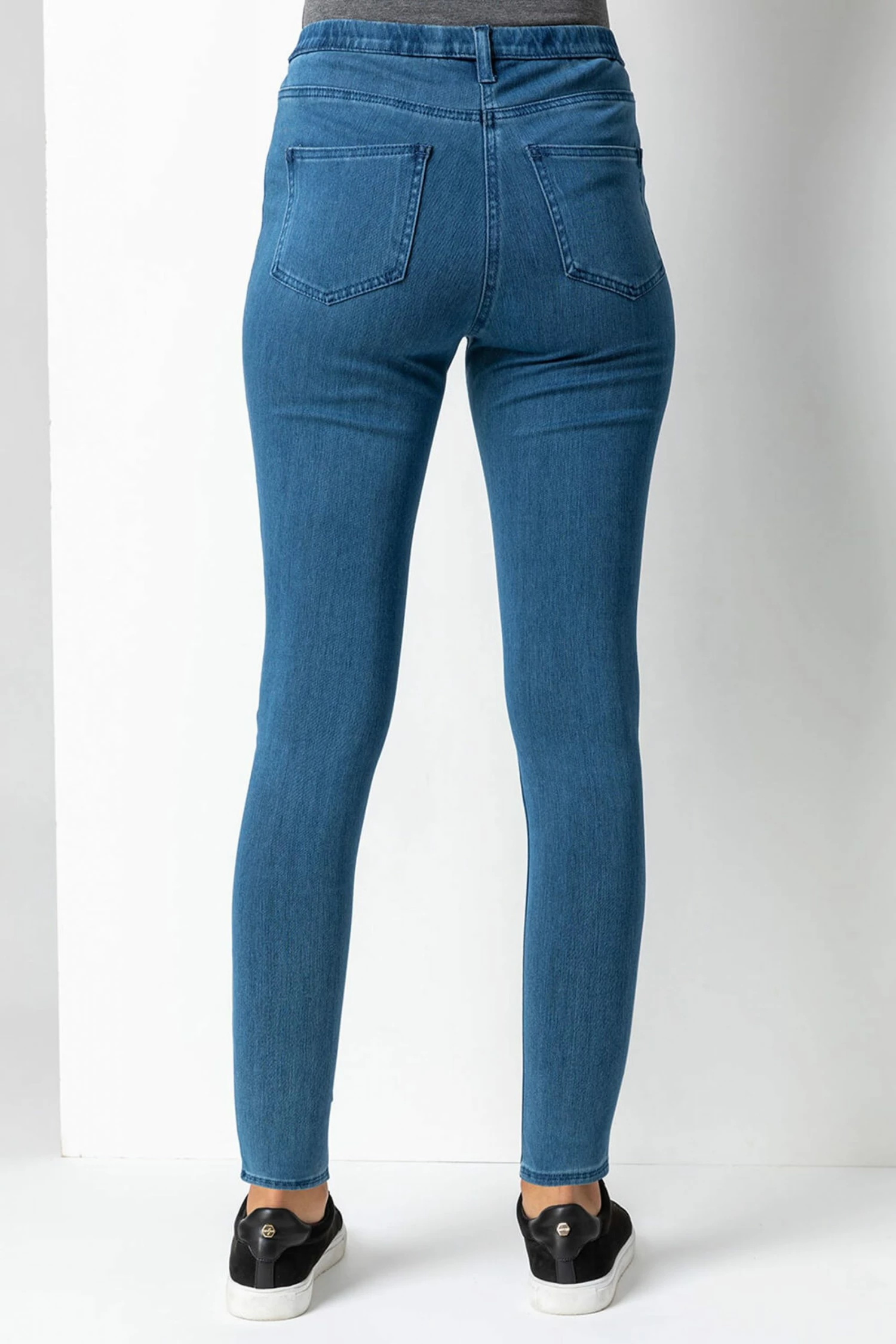 Roman Blue Stretch Jersey Denim Jegging 4 Roman Blue Stretch Jersey Denim Jegging - Image 2