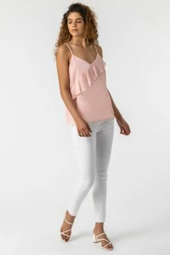 Roman Pink Textured Spot Frill Detail Cami Top 9 Roman Pink Textured Spot Frill Detail Cami Top -Roman Sales Shop unnamed file 12989