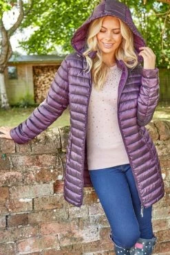 Roman Purple Longline Zip-Through Padded Coat 9 Roman Purple Longline Zip-Through Padded Coat -Roman Sales Shop unnamed file 13007