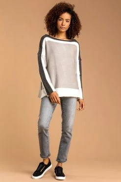 Roman Cream Colour Block Soft Knit Jumper 9 Roman Cream Colour Block Soft Knit Jumper -Roman Sales Shop unnamed file 13036