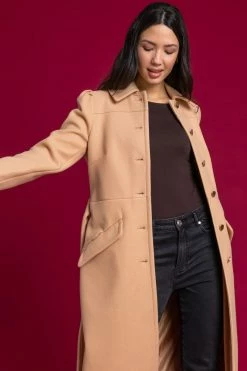 Roman Camel Collared Longline Belted Coat 11 Roman Camel Collared Longline Belted Coat -Roman Sales Shop unnamed file 13070