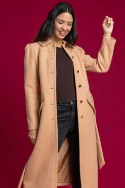 Roman Camel Collared Longline Belted Coat 13 Roman Camel Collared Longline Belted Coat -Roman Sales Shop unnamed file 13072